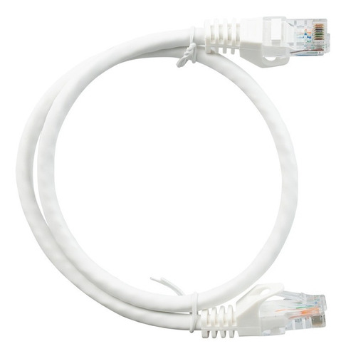 Patch Cord Cable Parcheo Red Utp Cat 6 0.5 Mts Blanco