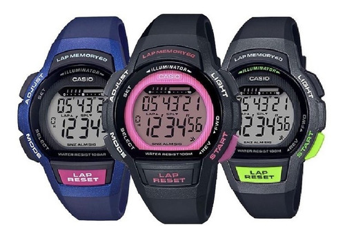 Reloj Casio Dama Deportivo Lws-1000h,60 Lapsos De Memoria