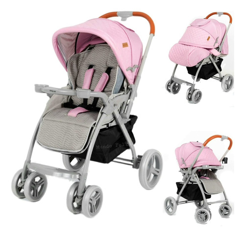 Coche Cuna Para Bebe Amplio Llantas Grandes Barza Babyhappy