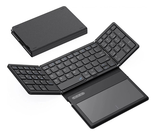 Teclado Bluetooth Plegable Recargable D Con Tamaño Grande