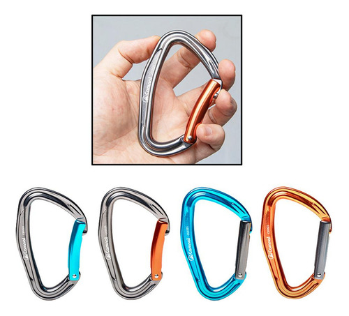 Mosquetón De Aluminio D-ring Clip Gancho Escalada Llavero