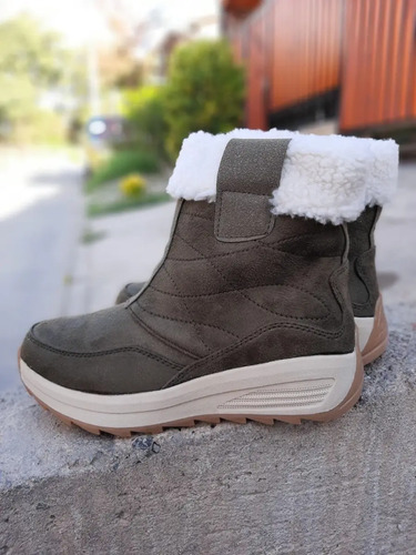 Botín O Bota Chiporro Mujer Casual Cierre Gamuza Moda 429 | Cuotas sin  interés