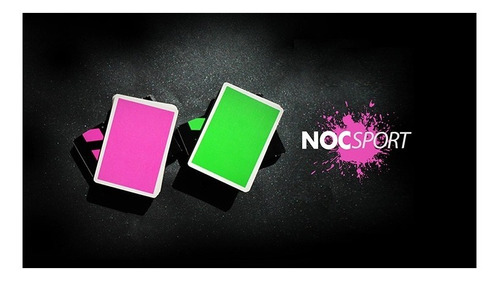 Pack 2 Barajas Cartas Noc Sport Pink & Green Original