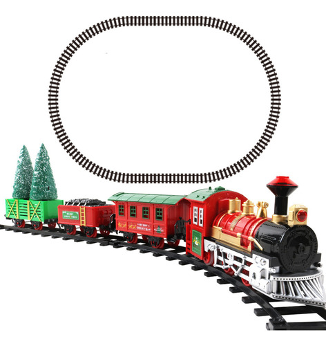 Set De Tren For Niños, Rail Transit, Juguete Navideño