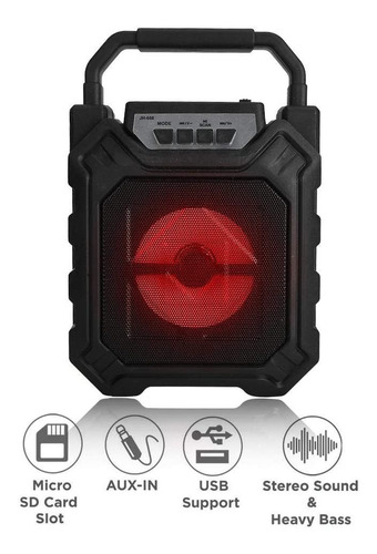 Parlante Bluetooh Portátil, Entrada Usb Inalámbrico Altavoz