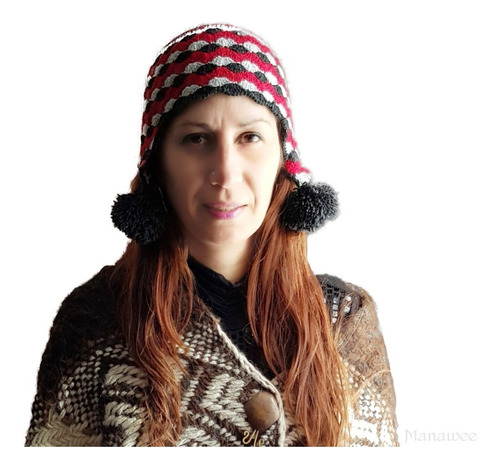 Gorro Andino Manawee Mujer Chullo Tejido Crochet