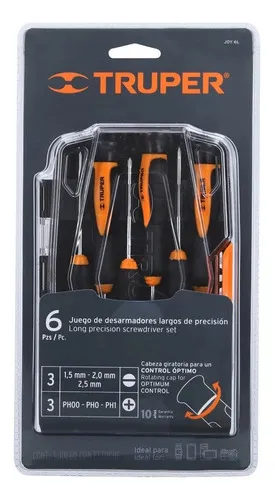 Juego De Destornillador De Precisión 6 Piezas Truper 14156