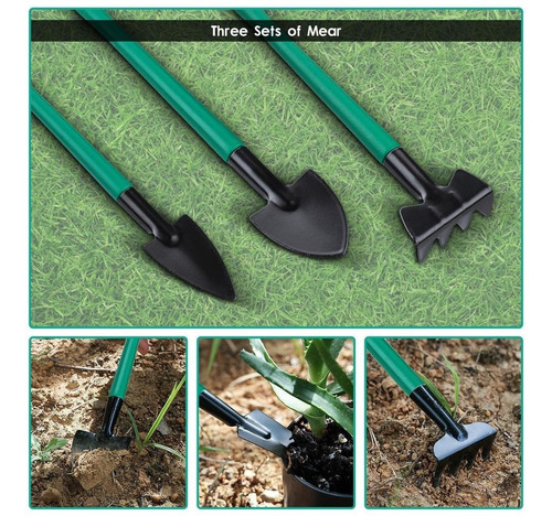Imagen 6 de 7 de Kit Jardineria Set 10 Pzas Valija Herramientas Huerta Jardin