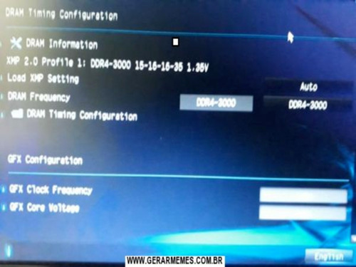 1 Memória Ram 3000 Mhz 8gb Dd4