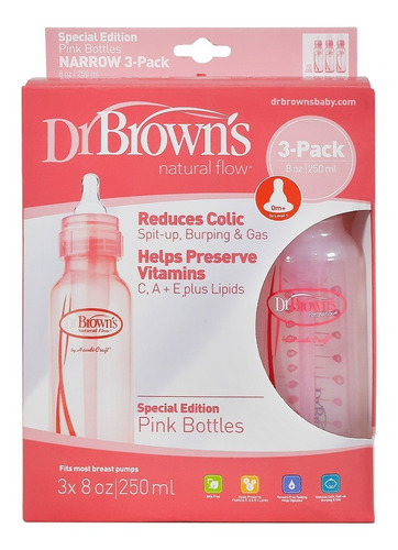 Set De Teteros Dr. Browns 8 Oz Anti Colicos X3