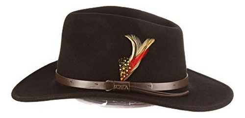 Scala Classico Men's Crushable Felt Outback Hat