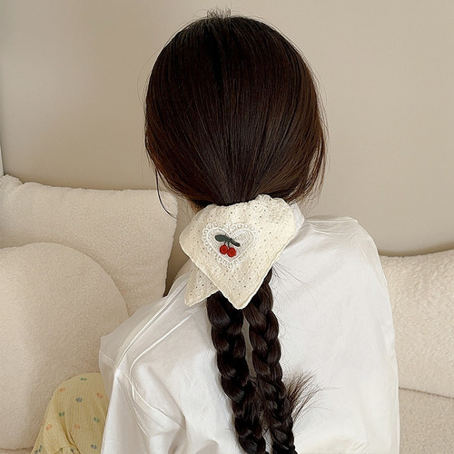 Elegantes Corbatas De Pelo Con Lazo Hueco Para Mujer, Color