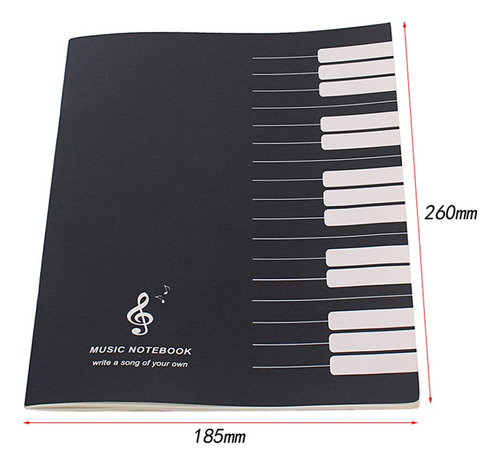 Partituras Hoja Notas Cuaderno Pestaña Palo De Música Nota