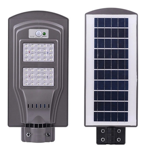 Lampara Exterior Solar 40w Sensor Luz/movimiento Cclamp 140