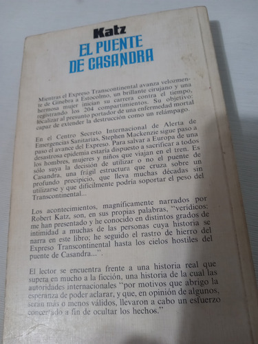 El Puente De Casandra Robert Katz El Virus Viaja En Tren Tri (Usado)