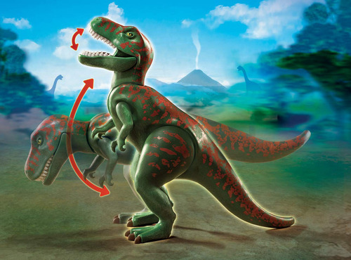 Bloques Playmobil Explorer Quad Con T-rex Diversión Aventura