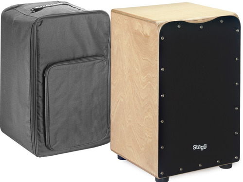 Cajon Peruano Con Funda Tapa Negra Stagg Caj50mbk