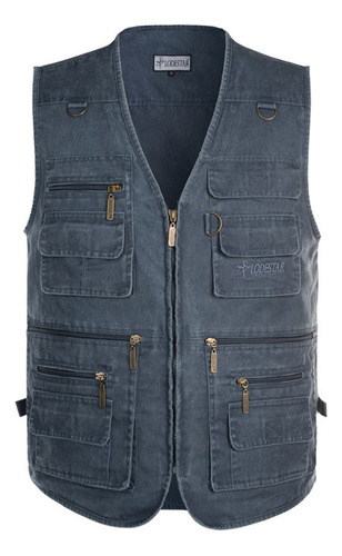 Gift Men's Retro Denim And Cotton Vest