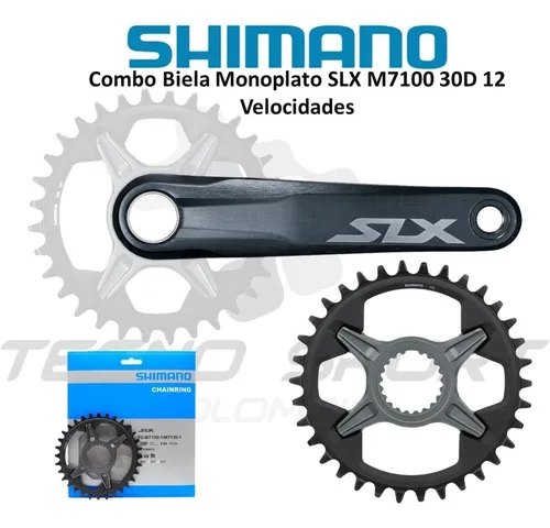 Monoplato Shimano Slx M7100 12v Bicicleta Mtb Plato Biela Env o
