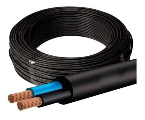 Fio Cabo Pp 2x 1,5 Mm Rolo 10 Metros Extensão Caixa De Som Cobertura Preto
