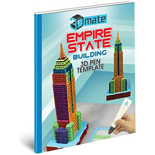 Tapete De Papel Y Plantilla 3d Del Empire State Buildin...