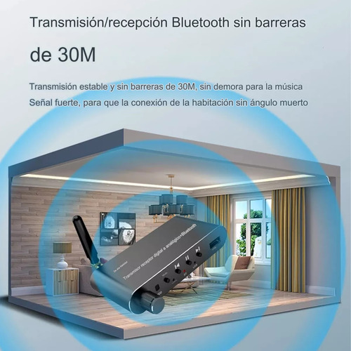 Bluetooth 5.1 Receptor Transmisor Aux R/l Dac Convertidor