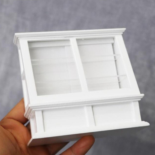 Gabinete De Pastel En Miniatura Para Casa De Muñecas Blanco