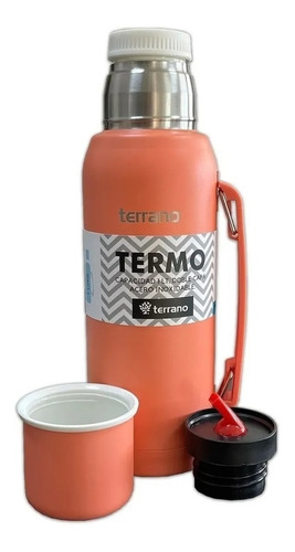 Termo Terrano 1 Litro Manija Tapón Cebador De Regalo