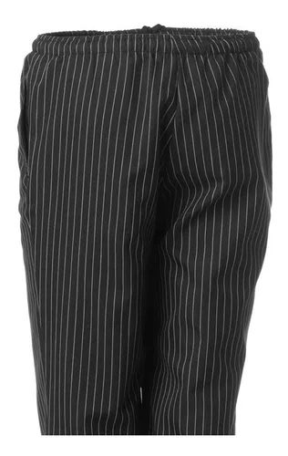 Pantal n N utico De Cocina Rayado Negro Y Blanco Oferta