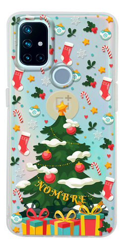 Funda Para Oneplus Navidad Árbol Navideño Con Tu Nombre