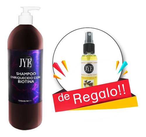  Shampoo Biotina Jye 1 Litro 1aceite 60mlargán Calidad