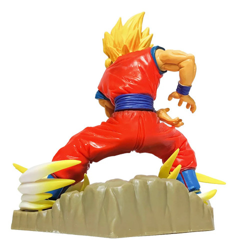 Figura Dragon Ball Z Goku Muñeco Super Saiyayin Pvc Escultur