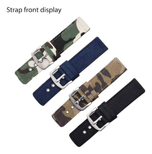 Malla Reloj Nato Camu Otan Doble Espesor 18-20-22-24mm Italy Camu Khaki -verde Militar 2.2 Cm