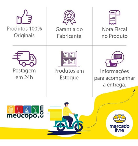 Imagem 4 de 5 de Jogo Copos Long Drink Água Suco Multiuso 255ml Kit 6 Peças