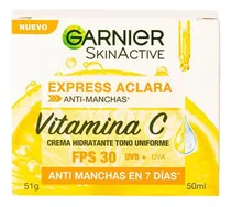 Comprar Garnier Crema Hidratante Anti Manchas Vitamina C Fps30 50ml