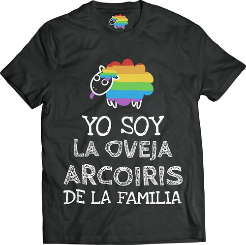 Playera Orgullo Gay Soy La Oveja Arcoiris De Mi Familia