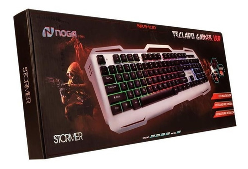 Teclado Gamer Noga Nkb-k1 Usb Metalico Retroiluminado Led !!
