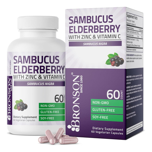 Sabugueiro Bronson Sambucus Com Zinco E Vitamina C Complexo