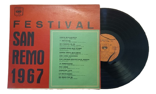 Festival San Remo 1967 - Disco Vinilo