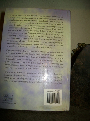 Imagen 2 de 2 de El Poder Del Ahora - Eckhart Tolle