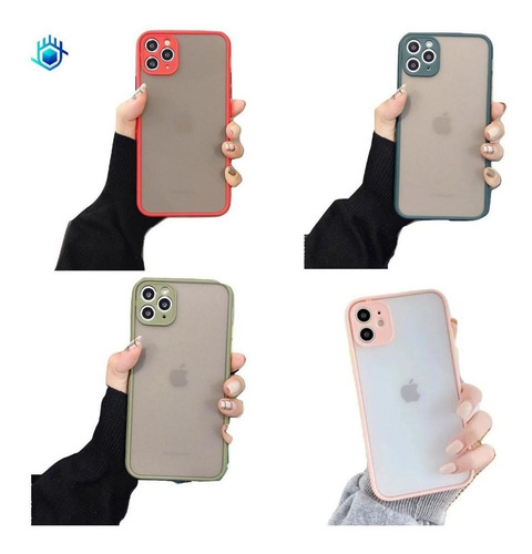Funda iPhone Frost Protector Camara Case Rigido Hombre Mujer