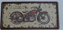 Comprar  Combo 2 Chapas Matricula Vintage Motos Barbacoa A Eleccion