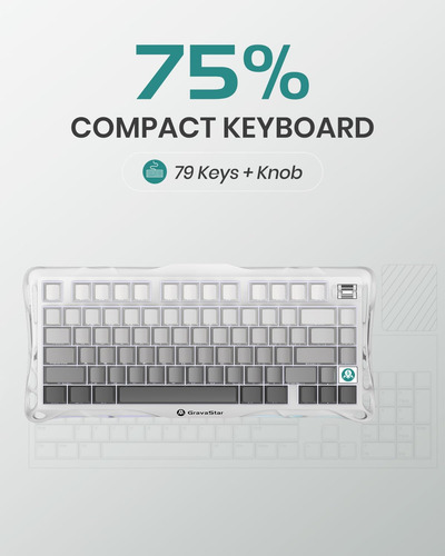 Teclado Mecánico Inalámbrico Para Juegos Gravastar Mercury K