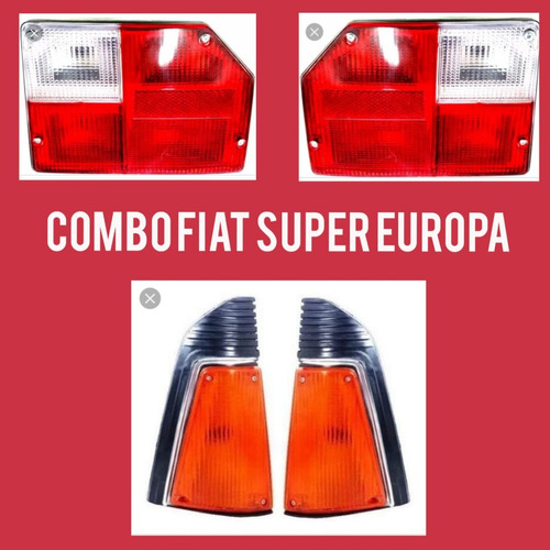 Juego Faros Y Giros  Trasero Fiat Super Europa 83/91