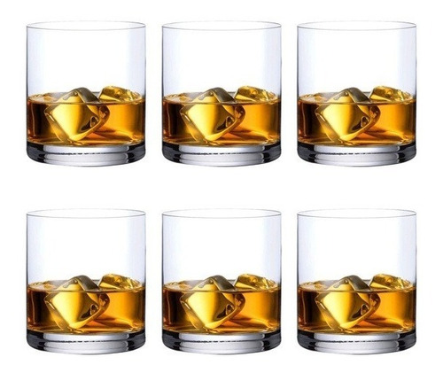 Imagen 4 de 7 de Vasos De Whisky Cristal Bohemia Original Set X 6 400ml
