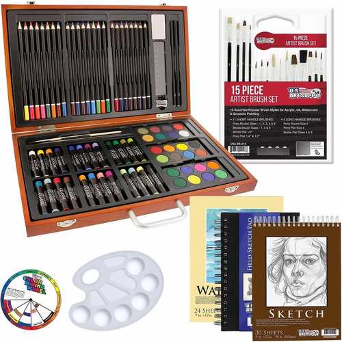 Us Art Supply - Juego De Creatividad Artística 82 Piezas, En