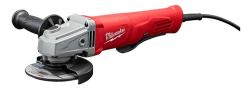 Amoladora angular Milwaukee 6142-59A de 50 Hz/60 Hz color rojo 1250 W 220 V - 240 V + accesorio