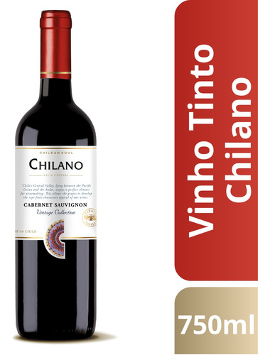 Vinho Tinto Chileno Cabernet Sauvignon Vintage Collection 750ml Chilano