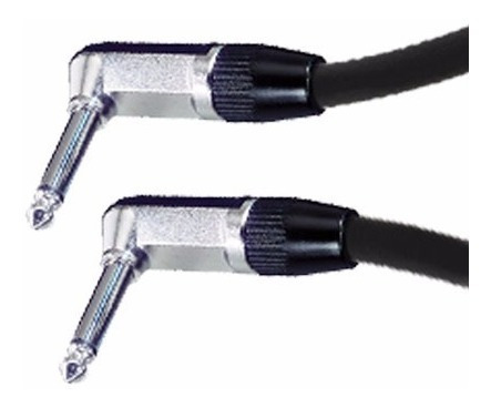 Cable Plug Plug 90° Ts Mono De Audio Neutrik Rean 1m Cabtec