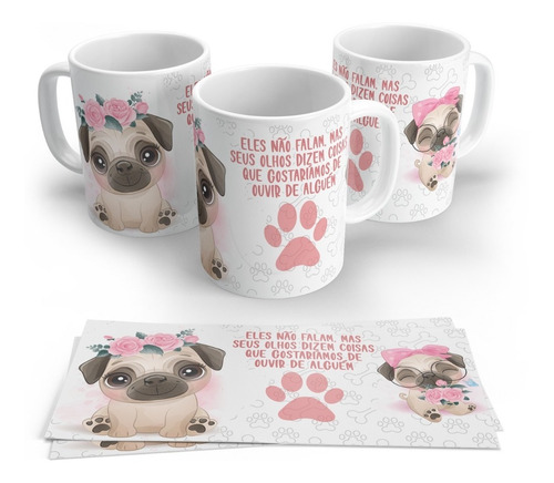 Caneca De Cerâmica Personalizada De Pets - Artes 006 A 010